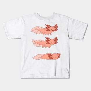 Axolotl Walk Kids T-Shirt